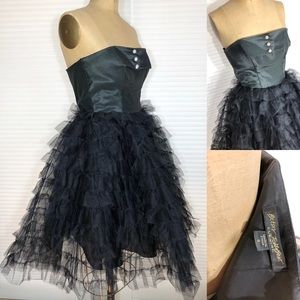 Betsey Johnson Retro Ruffle Pinup Dress